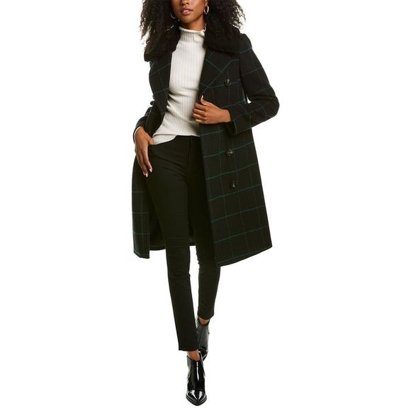 Tahari London Medium Wool-Blend Coat